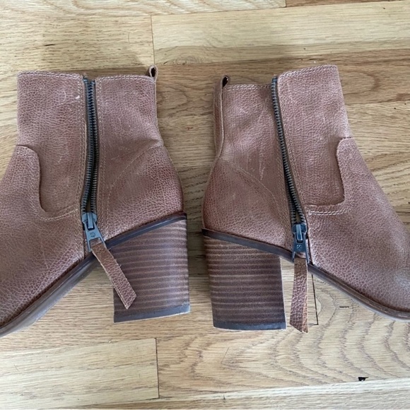 Lucky Brand Open Toe Heeled Booties Size 8.5 - Picture 4 of 11